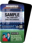 Magnetic Business Card Real Estate Football Schedules  |Realtor Tools